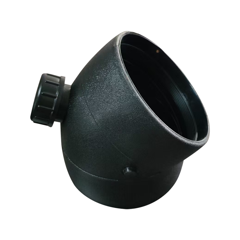 Khuỷu tay hợp nhất điện 45° với cổng kiểm tra